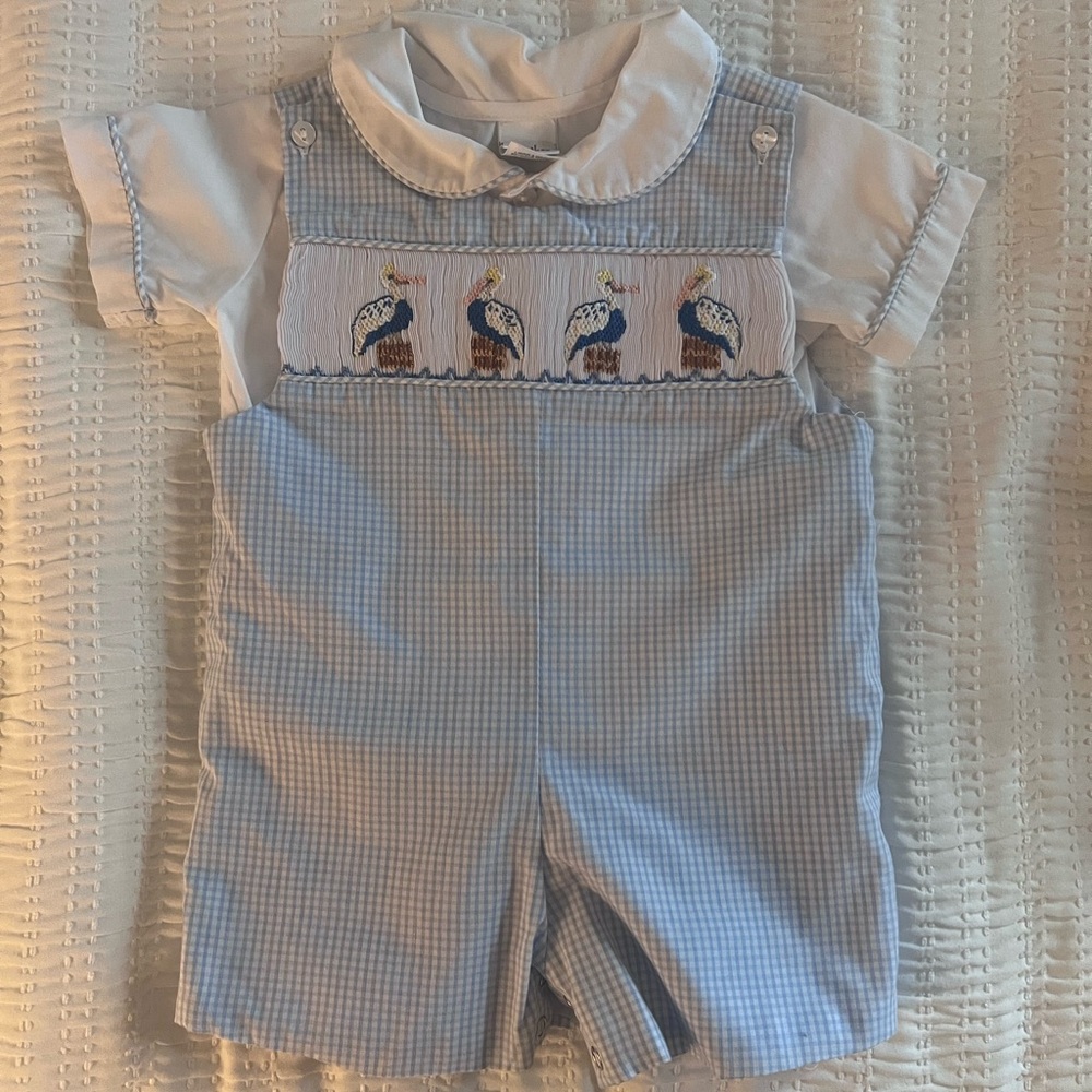 Mother Goose Gingham Smocked Jumper